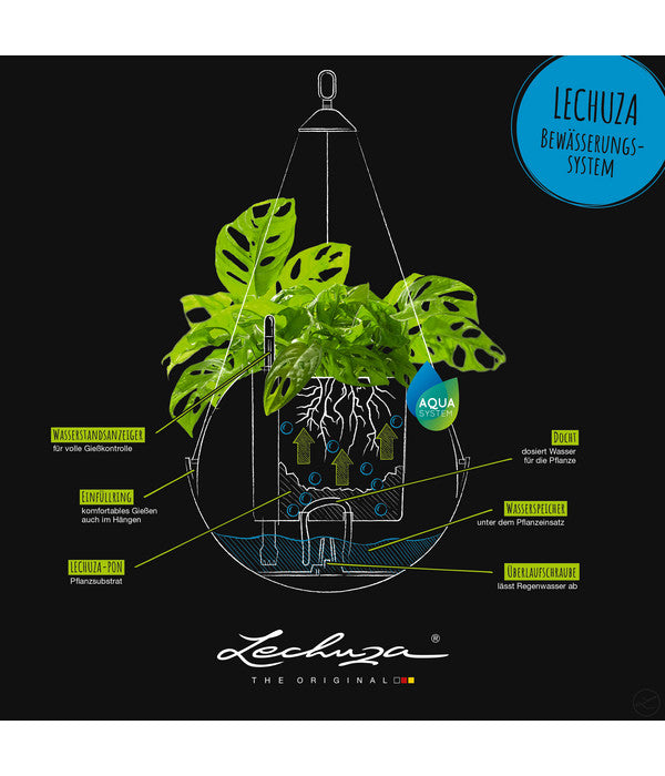  LECHUZA® BOLA Color, All-in-One Set