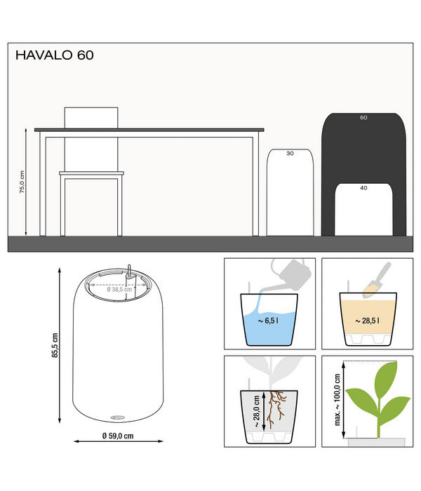  LECHUZA® HAVALO, All-in-One Set