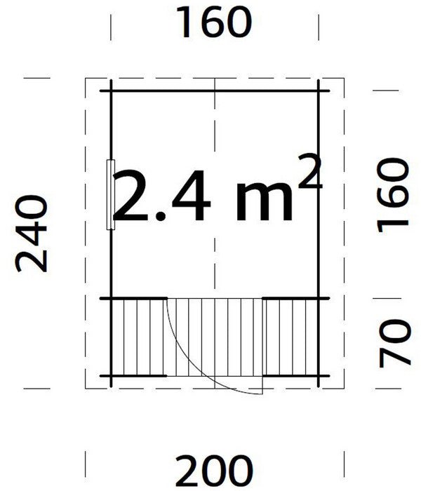  Palmako Spielhaus Sam, Ca. B200/H194/T240 Cm