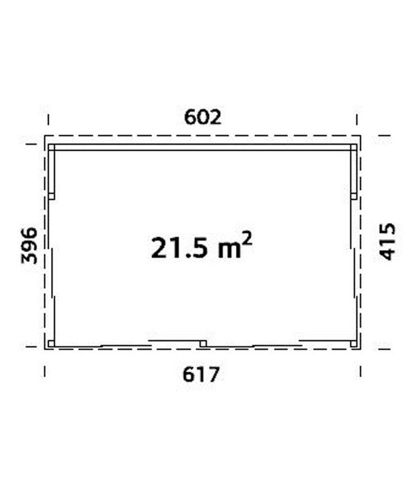  Palmako Pavillon Nova, Inkl. Front- Und Seitenverglasung, Ca. B617/H288/T397 Cm