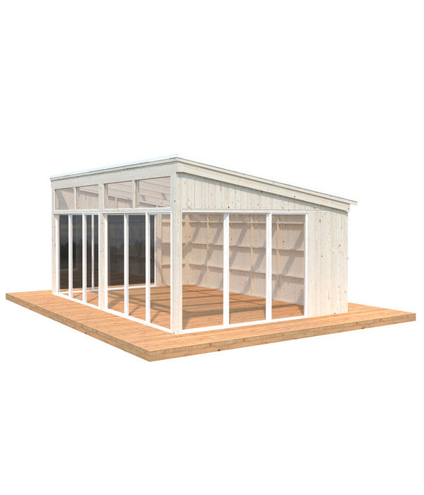  Palmako Pavillon Nova, Inkl. Front- Und Seitenverglasung, Ca. B617/H288/T397 Cm