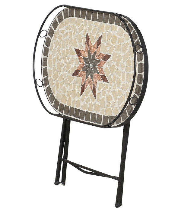  Siena Garden Mosaikserviertisch Stella, Ca. B68/H60/T41 Cm