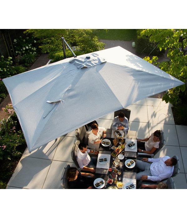  Siena Garden Ampelschirm Cirrus, Rechteckig, Ca. B400/T300 Cm