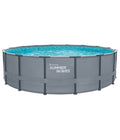  Summer Waves Frame Pool, Anthrazit, Rund