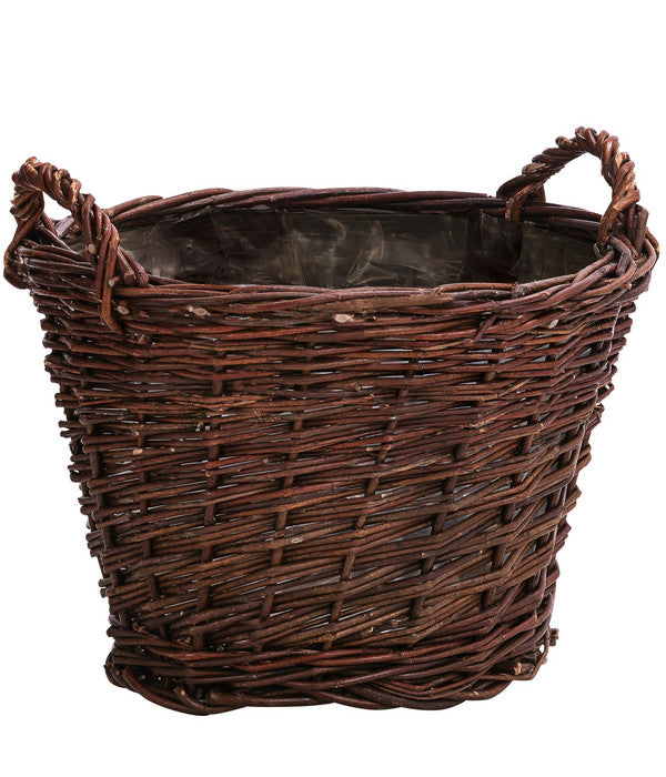  Dehner Weiden-Pflanzkorb, Konisch, Ca. Ø30/H23 Cm
